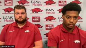 WATCH: Arkansas football players preview FIU game and more