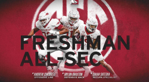 Three Hog freshmen earn All-SEC honors