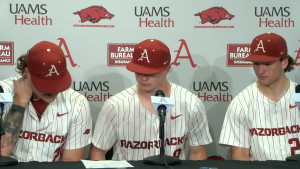 WATCH: Dave Van Horn and players speak to media after 4-3 win over #8 LSU