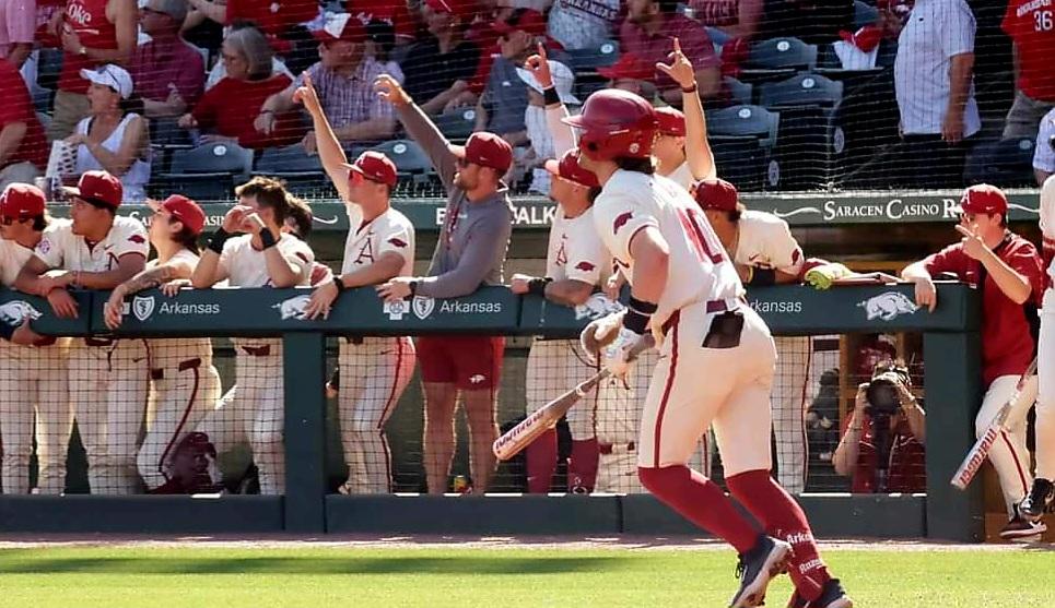 Diamond Hogs “protect our house” for 25th straight time with 5-4 win over Texas Tech