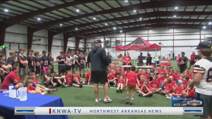WATCH: Mallett Family Foundation hosts youth football camp at Pea Ridge