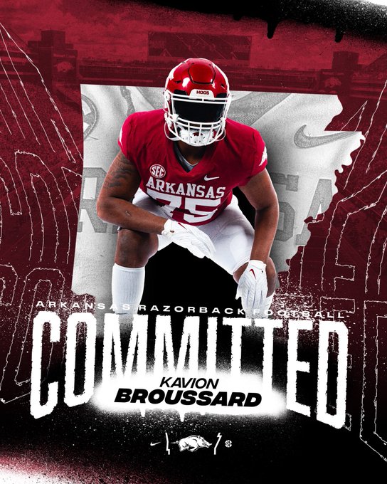 Kavion Broussard inks with Razorbacks