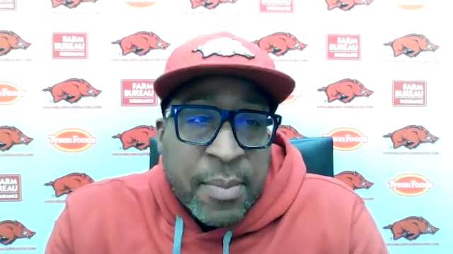 Coach Coleman previews Georgia game as Hogs look for 1st SEC Win