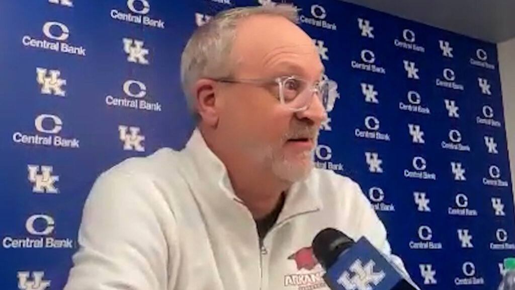 WATCH: Mike Neighbors speaks to media following 89-69 loss to #11 Kentucky