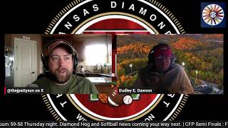 The Arkansas Diamond Report with Dudley Dawson at 10:30 a.m. 1/10/25