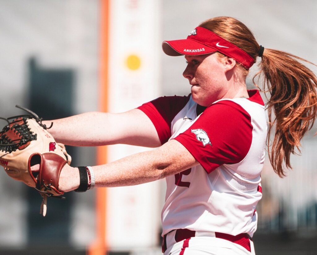 Arkansas uses bat attack and Burnham’s pitching gem to blank No. 8 Tennessee 9-0