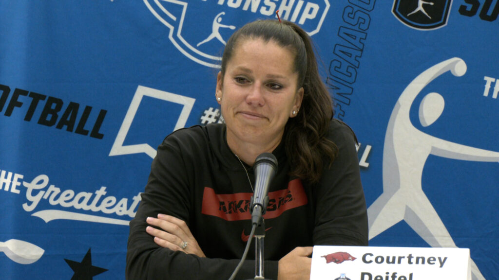 WATCH: Coach Deifel and Raigan Kramer discuss 7-4 loss to Ole Miss in game three