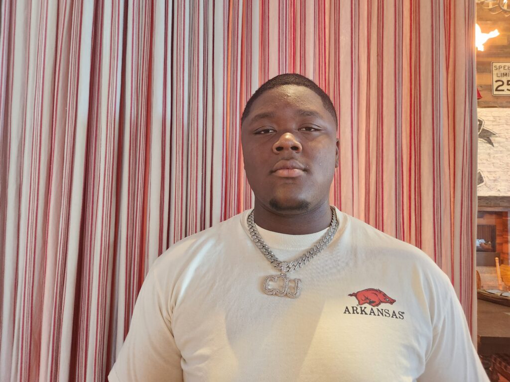 Carnell Jackson feels at home while visiting Arkansas
