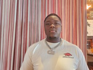 Carnell Jackson feels at home while visiting Arkansas