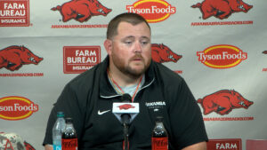 WATCH: Eric Mateos and players recap first day of pads and offensive line